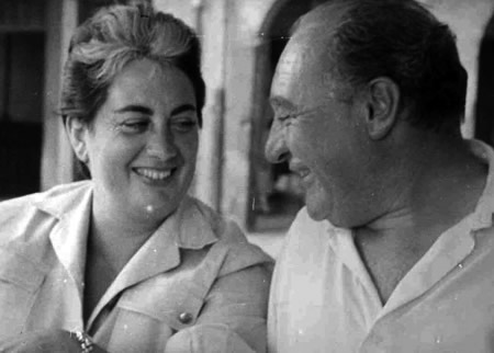 Amparo Gastón y Gabriel Celaya.